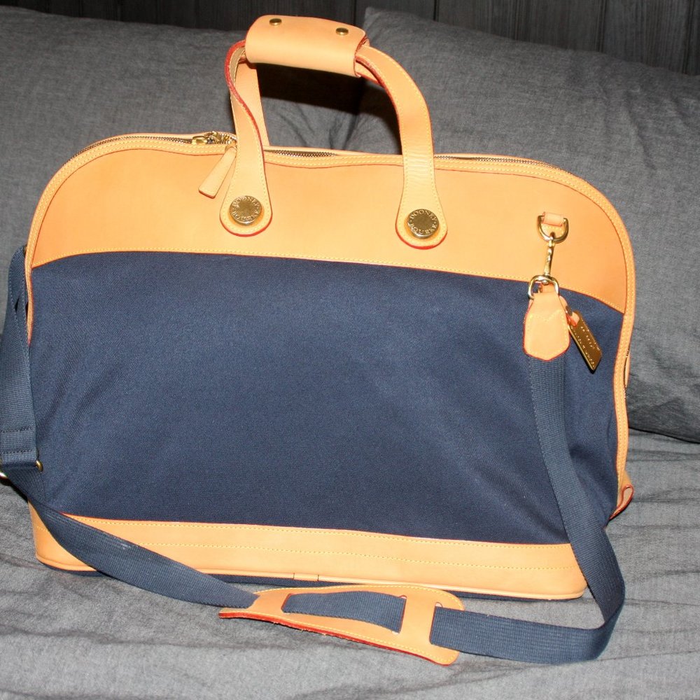 Dooney & Bourke East West Domed Canvas/Leather